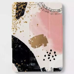 iPad Air & iPad Pro 11 Case Folia Abstract Design w/ Stylus Holder Pink NEW